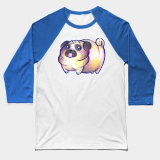 Cute Fat Pug Baseball T-Shirt